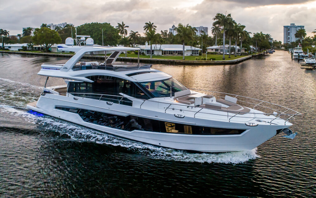 A Galeon yacht sailing on the ocean. Discover Galeon Yachts, their specs, prices, and market trends. Explore verified listings and expert buying tips with YATCO.