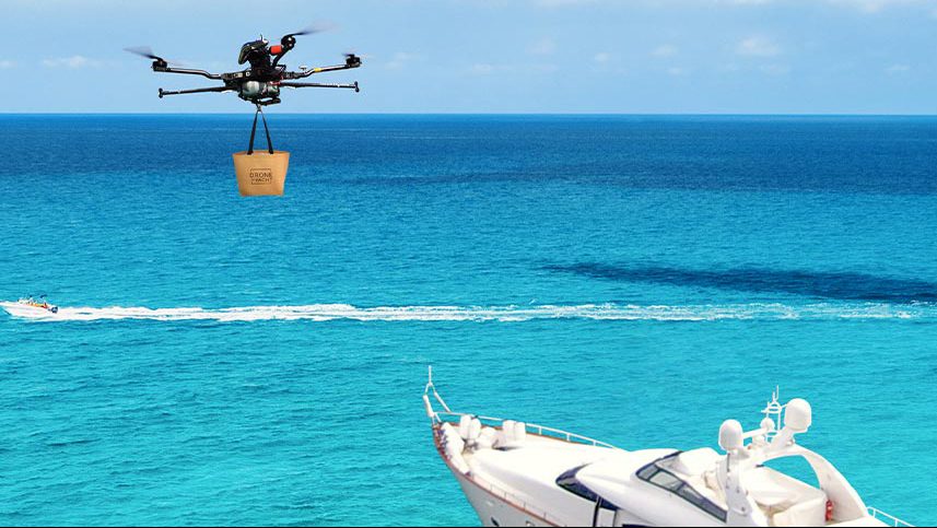 En este momento estás viendo El Glovo con drones para yates: Drone to Yacht